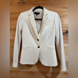J. Crew Women's Cream Two-Button Tailored Blazer